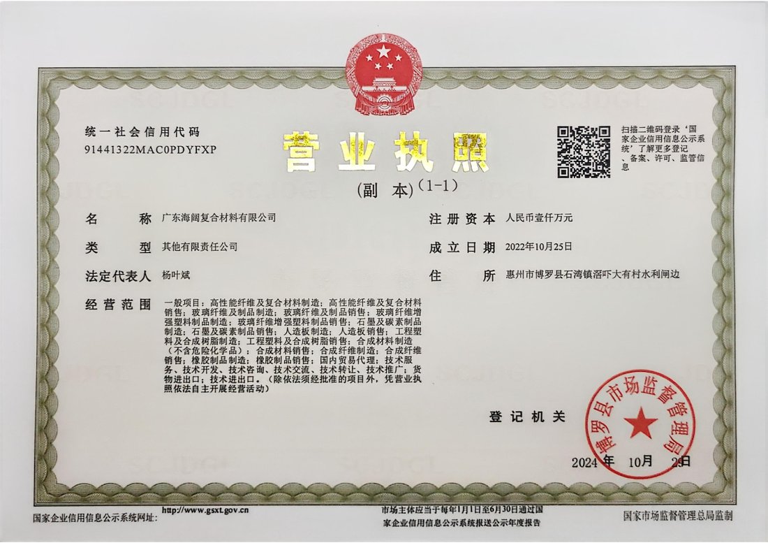 广东海阔营业执照