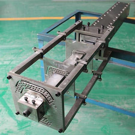 50*60mm 玻璃钢凹形方管拉挤模具